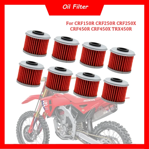 Imagen 1 del producto Filtro de aceite de motor para motocicleta, filtros de rejilla de aceite para Honda CRF150R CRF250R CRF250X CRF450R CRF450X TRX450R