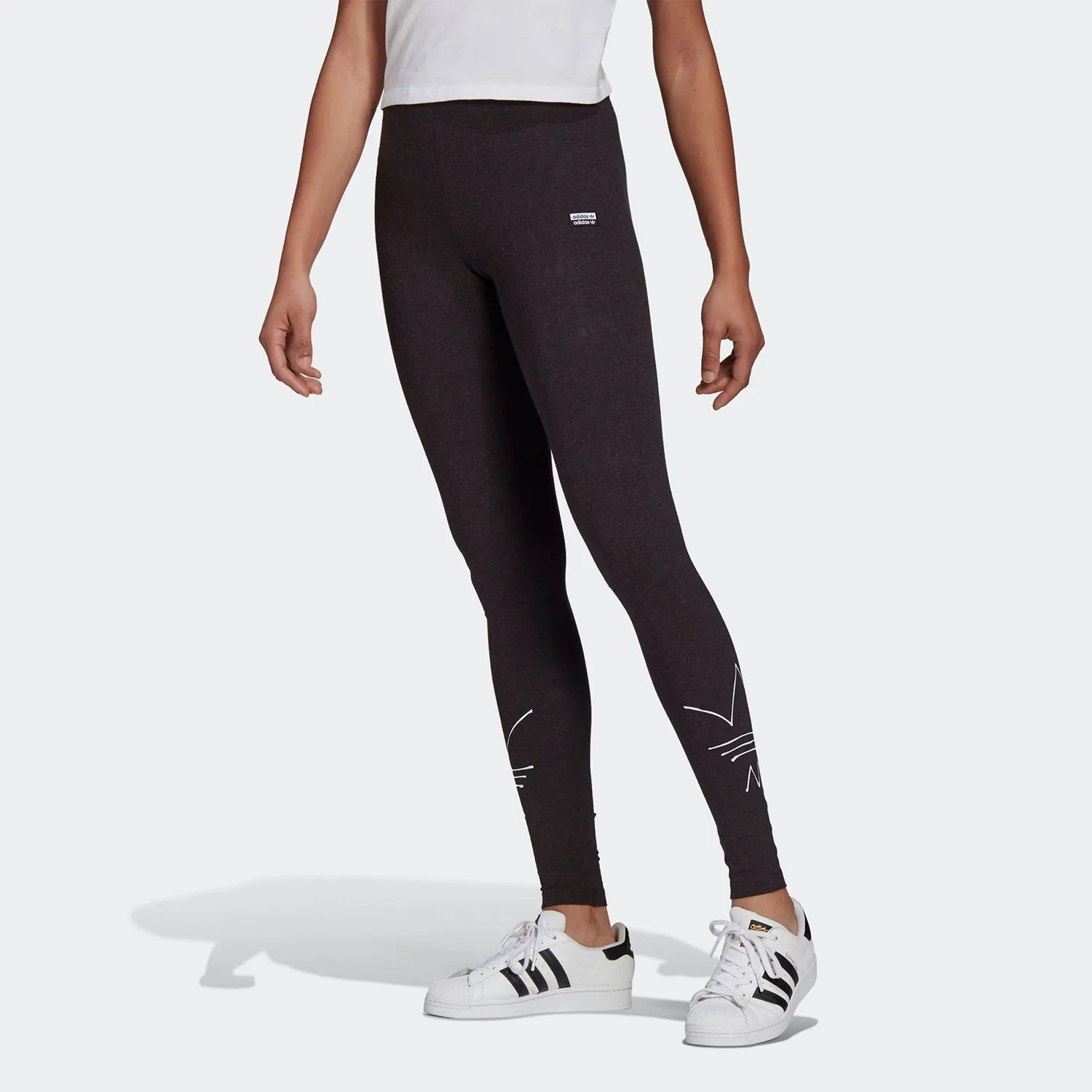 Adidas Authentic Trefoil Women's Fitness Training Sports Tight Long Pants GN4321