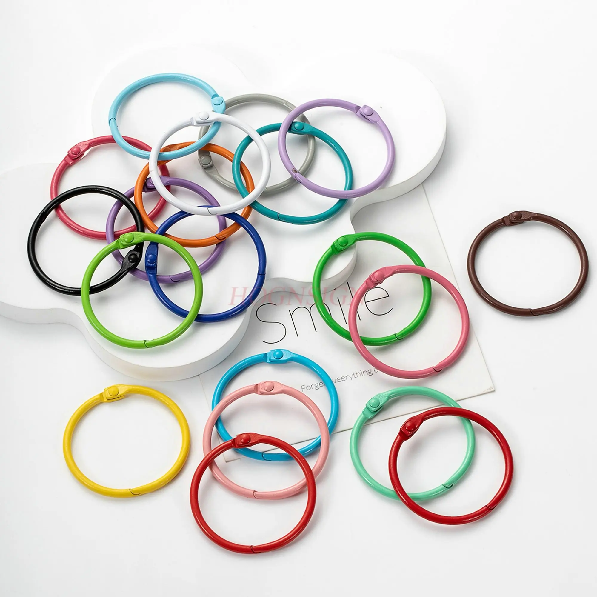 10PCS card ring hinges DIY handmade keychain material jewelry accessories buckle