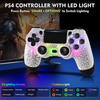 2025 RGB Game Controller for PS4/Slim/Pro Wireless Gamepad For PC Dual Vibration Joystick For IOS/Android