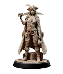 1/24 75mm 1/18 100mm Harz Modell Kits Weibliche Pirate Soldat Unlackiert Keine Farbe RW-601