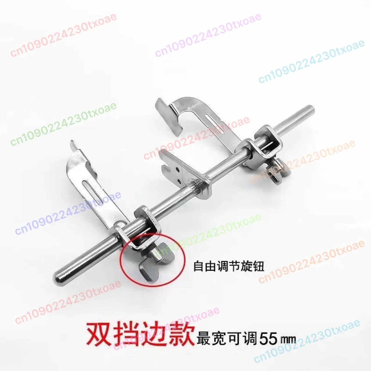 Double Fold Edge Guide For Industrial Machine Adjustable Left Right Straight Line Sewing Presser Foot
