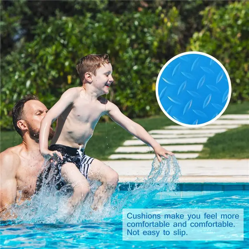 HOES-2X Swimming Pool Ladder Mat Protective Non-Slip Pool Step Pad With Texture,Protective Ladder Pad For Above Ground