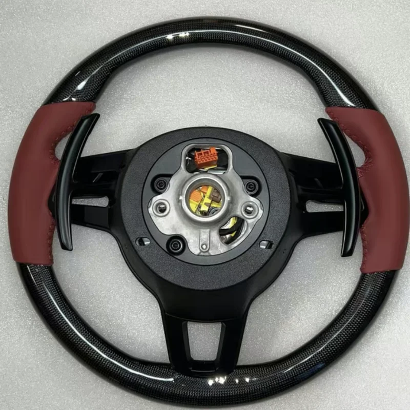 For Steering Wheel For Porsche Panamera Macan Cayenne Taycan 718 Cayman GT4 RS 911 For Carrera Targa 911 GT3 RS 911.2