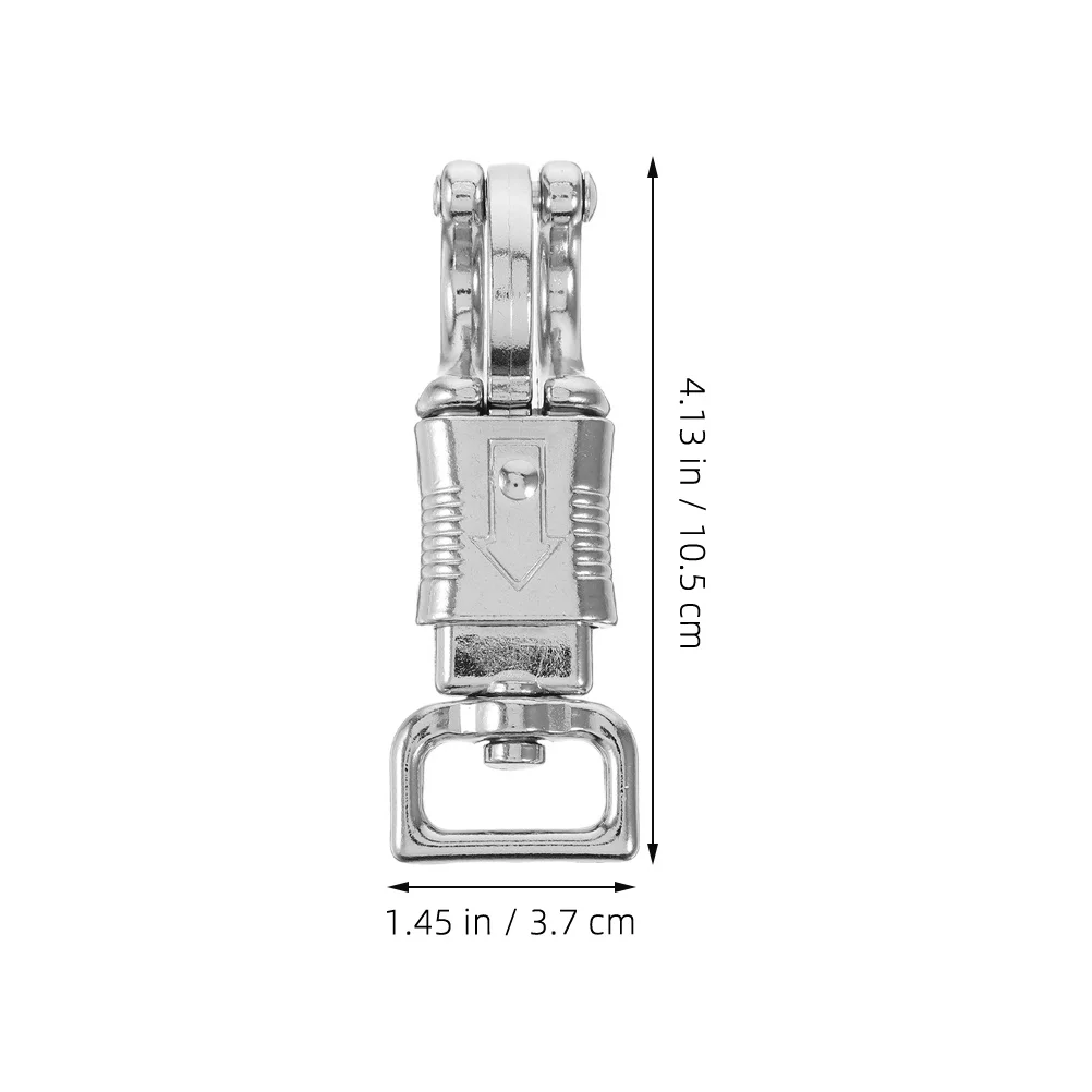 2 قطعة خطاف دوار معدني ملحقات سرج الحصان خطاف قفل زنبركي لتطبيقات ركوب الخيل في الهواء الطلق #2