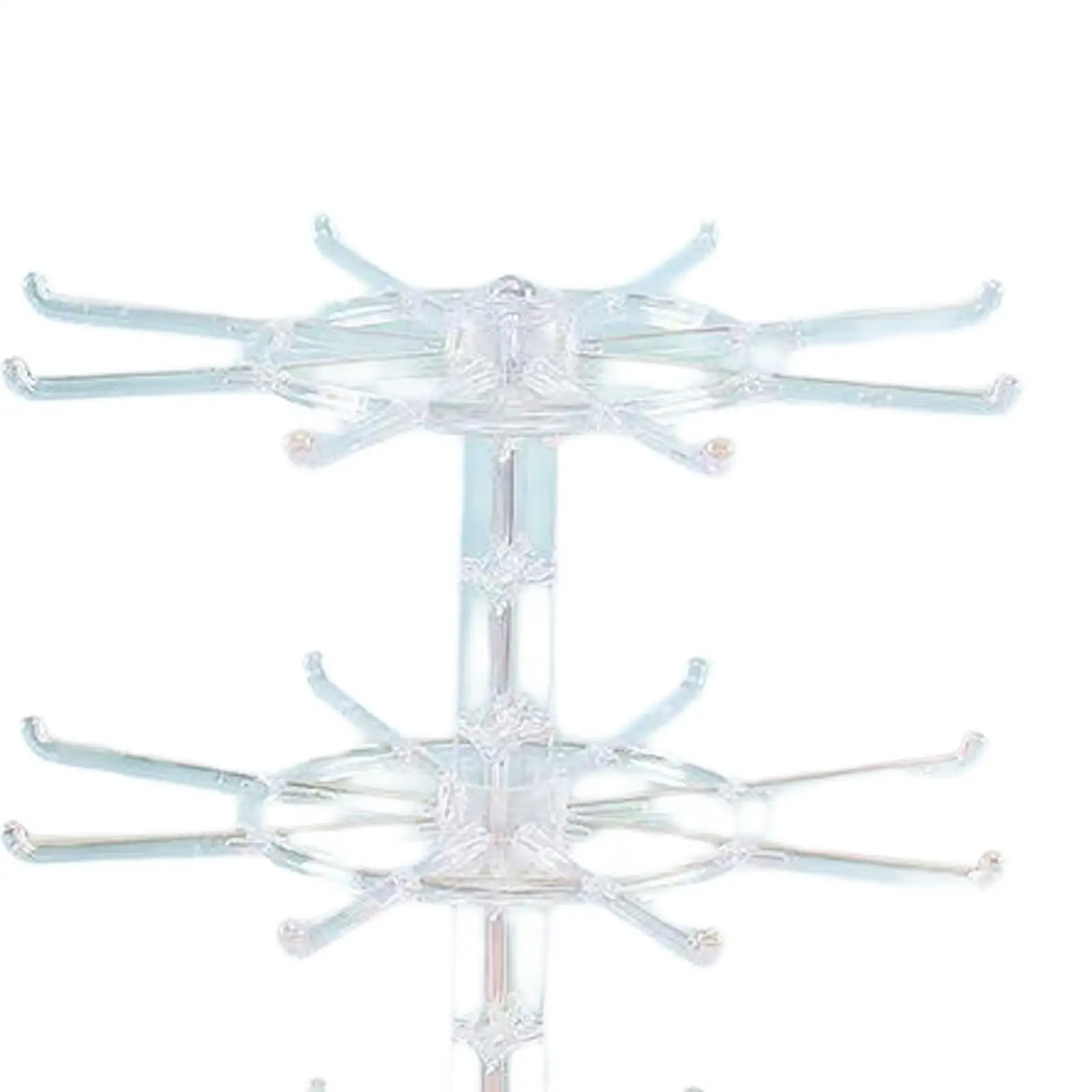 Supporto girevole per bracciale per orecchini a cremagliera a 3 strati per il negozio di portachiavi Scrunchie