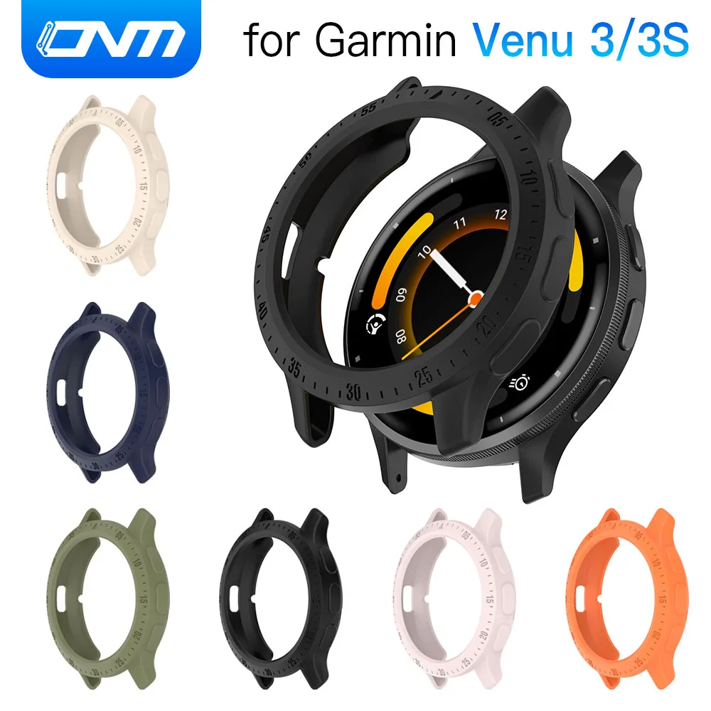 Silicone Case for Garmin Venu 3/3S Flexible TPU Protective Cover for Garmin Venu 3 Smart Watch Protector Case Shell Accessories