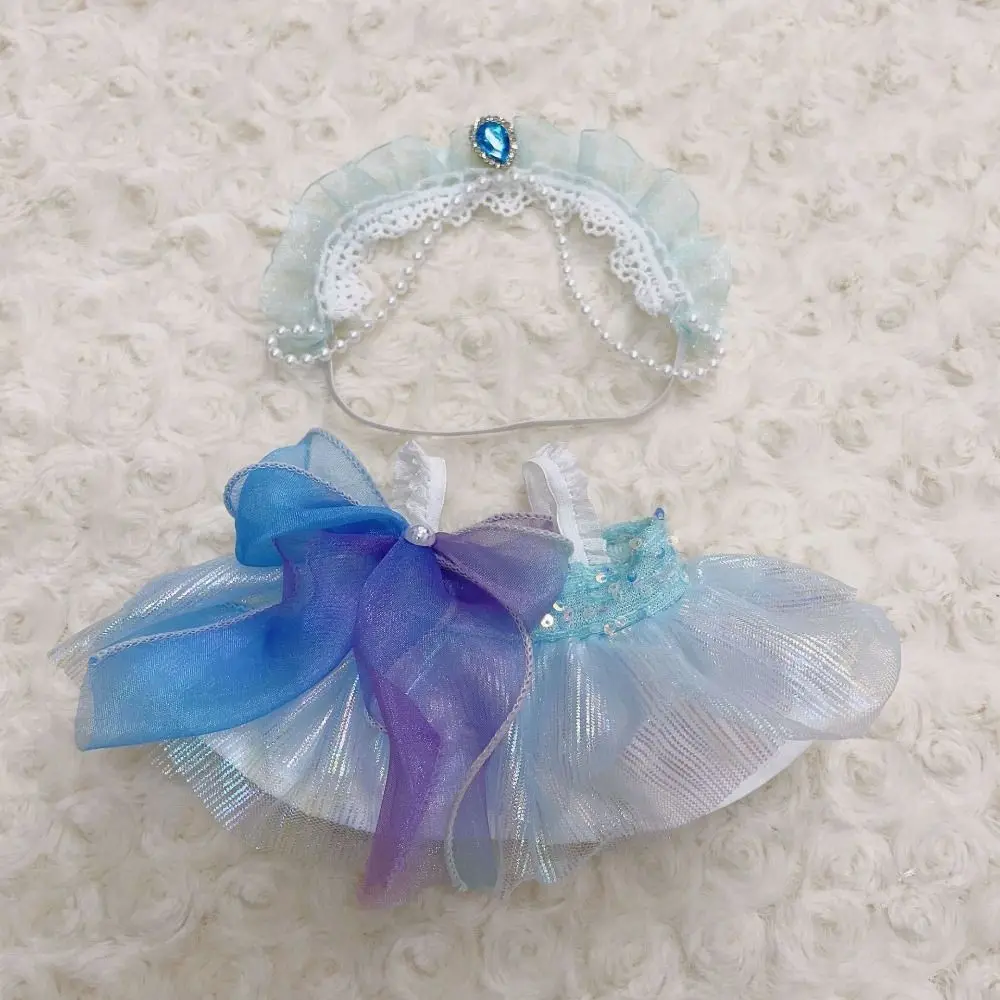 

Cute Doll Lovely Clothes With Headband Accessories 10 Styles Princess Dress EXO Idol Dolls 20cm Cotton Doll/EXO Idol Dolls