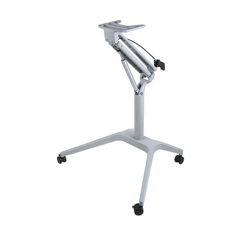 Pneumatic lifting table shelf, bedside table mobile lectern aluminum alloy material