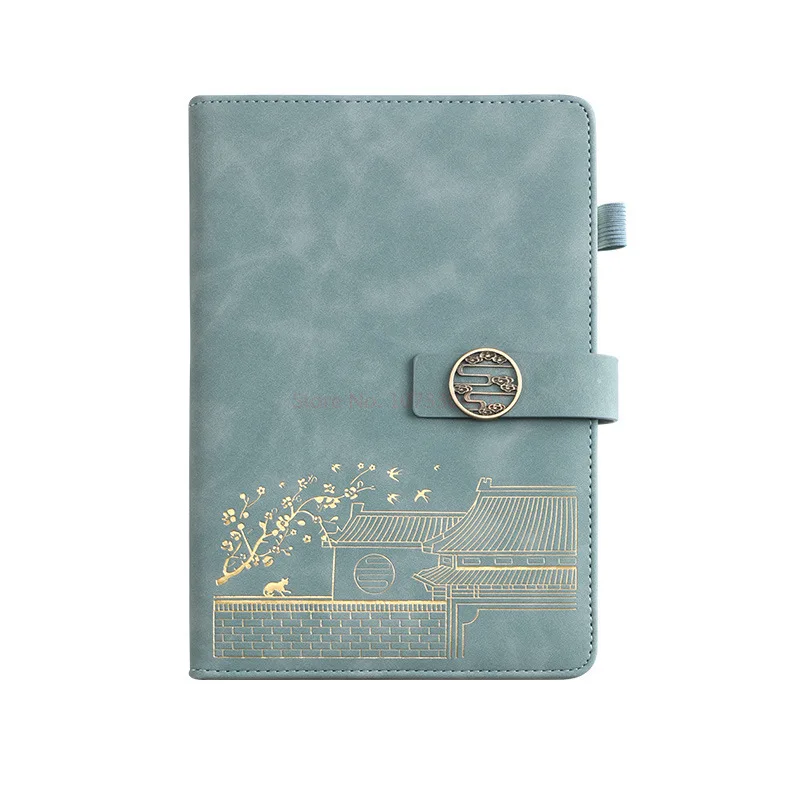 Chinese-style Notebook Xiangyun Magnetic Buckle 100-page Forbidden City Style For Business Notepad Meeting Minutes Gift Box