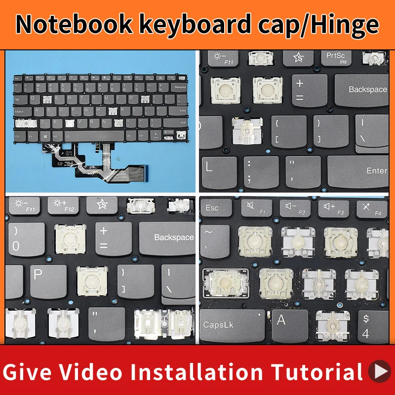 Replacement Key Cap Hinge For Lenovo ThinkBook 13s G2 ITL ARE G3 ACN 13x ITG Yoga Slim 7-13ACN05 13ITL05  Laptop Keyboard KeyCap