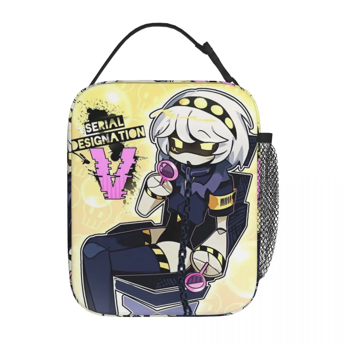 Uzi Doorman Murder Drones Insulated Lunch Bags Portable Meal Container Thermal Bag Tote Lunch Box College Travel Girl Boy