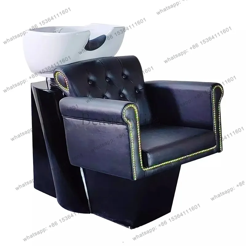 

Современная профессиональная кушетка для мытья головы с циркуляцией воды, для парикмахерских и салонов красоты, коммерческая мебель