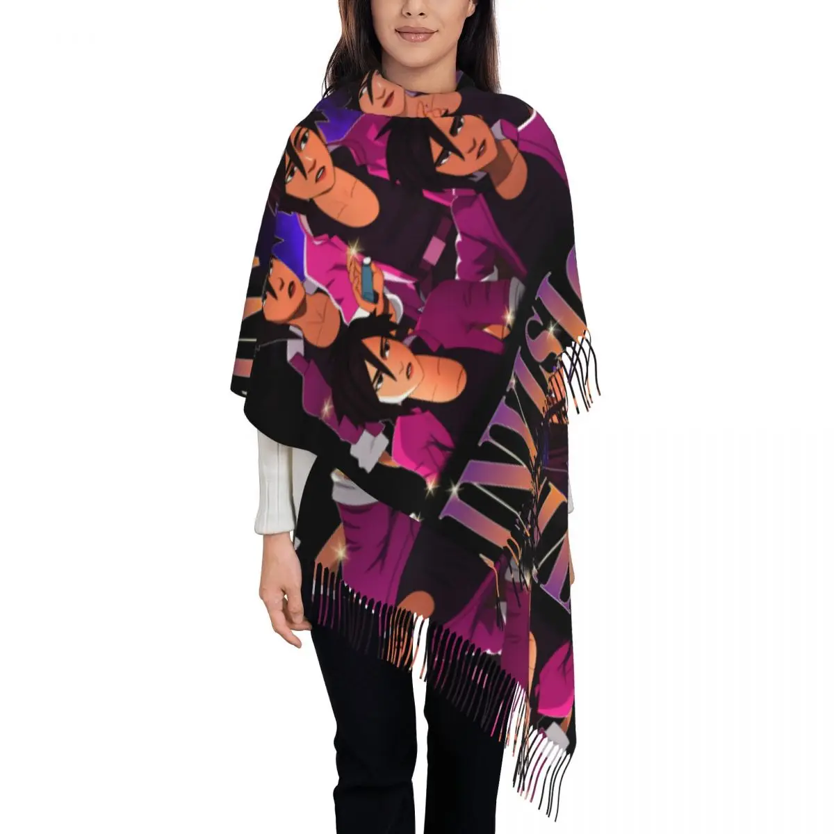 

Dispatch Invisigal Scarf for Womens Winter Warm Shawls and Wrap Gaming Long Large Shawl Scarf for Ladies