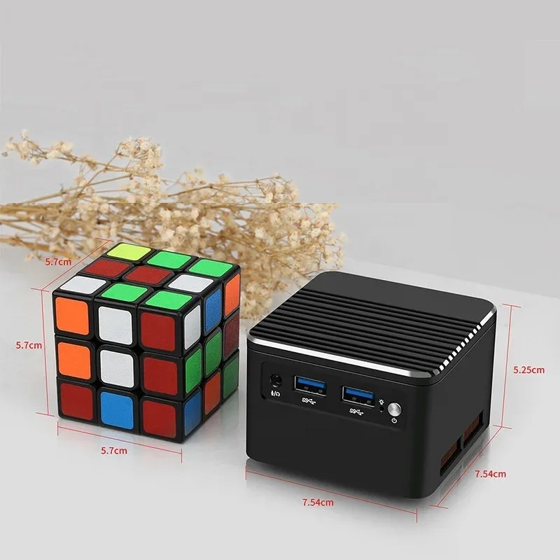 Mini PC, N100(4C/4T, fino a 3,4 GHz), 16 GB LPDDR5 NO SSD UHD Grafica Barebone Mini computer desktop WiFi6/BT5.2
