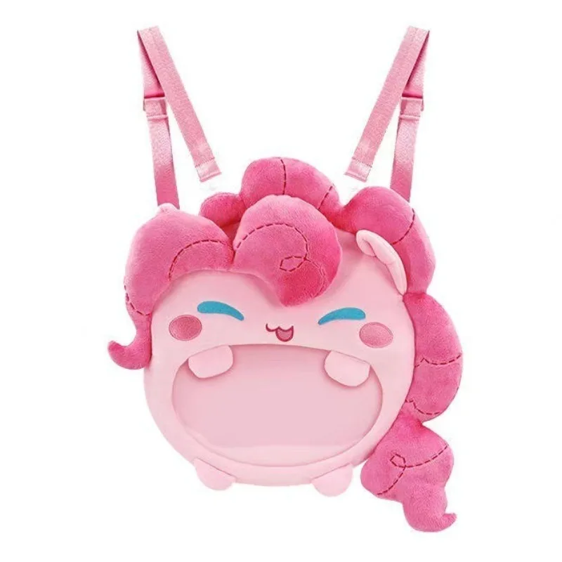 

Popular My Little Pony Plush Backpack Cartoon Pinkie Pie Itabag Anime Peripherals Girls' Holiday Gifts Large Storage Commuting