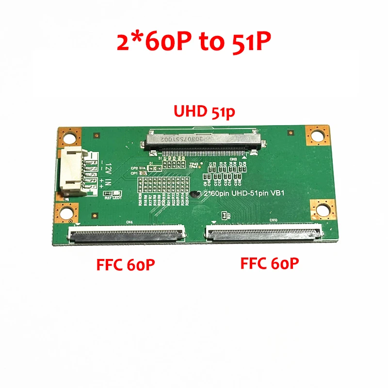 For LG FPC 2x68P UHD-51Pin VB1 Adapter Plate LG 2x60P UHD-51pin VB1 Adaptor Clip V By one LCD TV screen adapter board