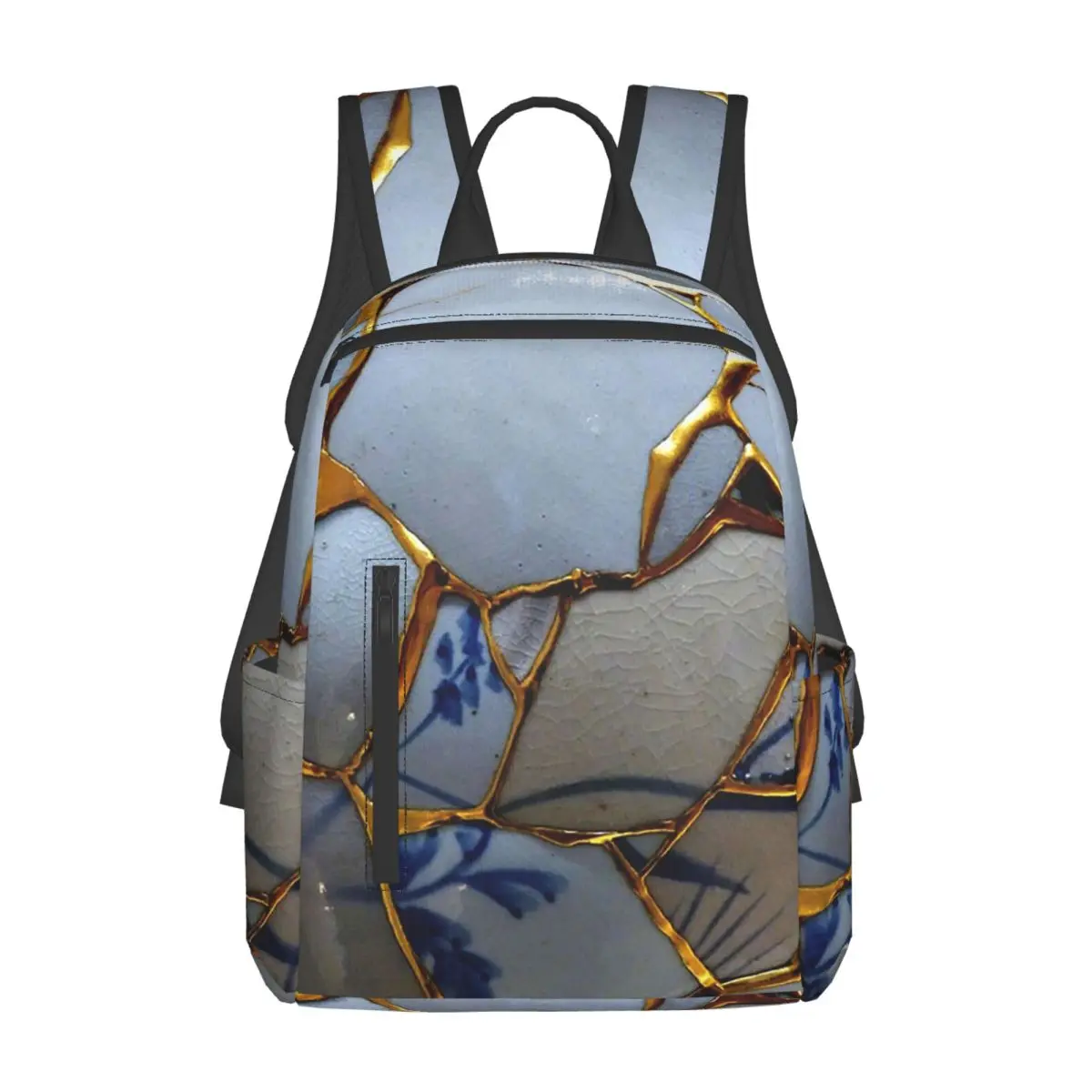 金継ぎバックパック-デイパック-大容量-男の子-女の子-ブックバッグ-スクールバッグ-ショルダーバッグ-男性用-女性用
