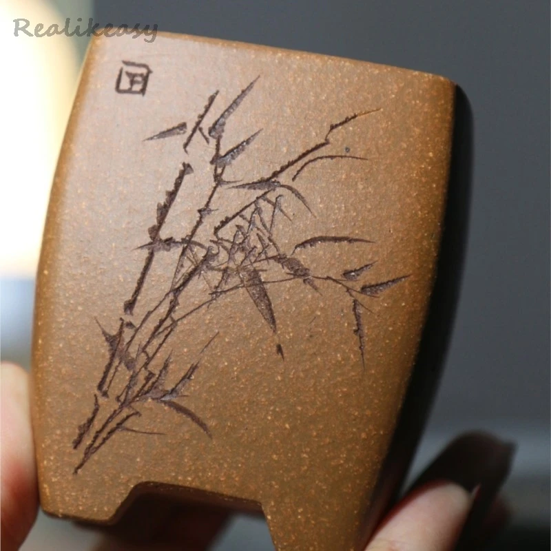 6sizes Square Purple Sand Flower Pot Bonsai Pot Home Desktop Decoration Flower Pot 2025 Chinese Ancient Mini Flower Pot LF645