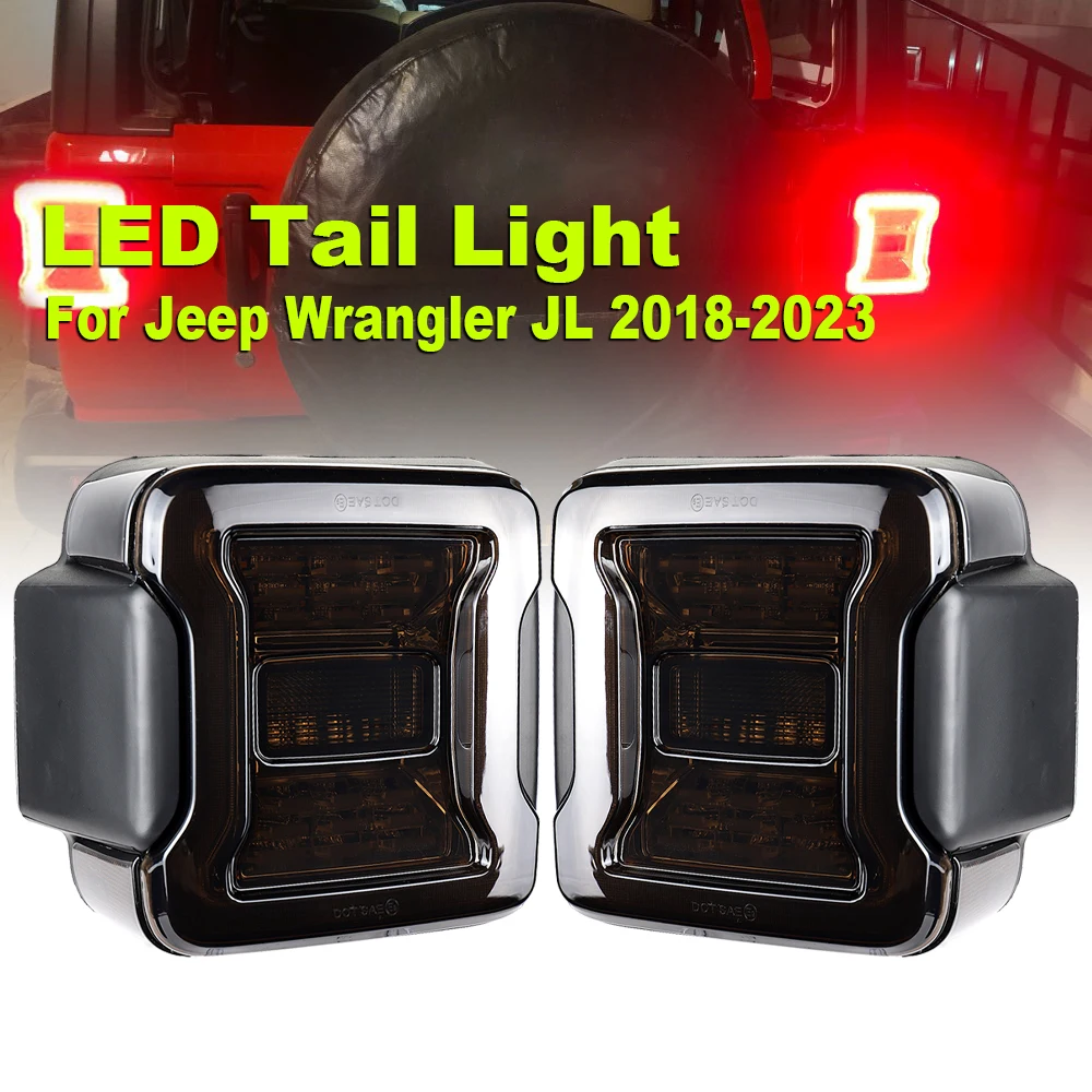 

LED Tail Light for Jeep Wrangler JL 2018-2023 Brake Reverse Daytime Running Lights Rear Lamps Accessories