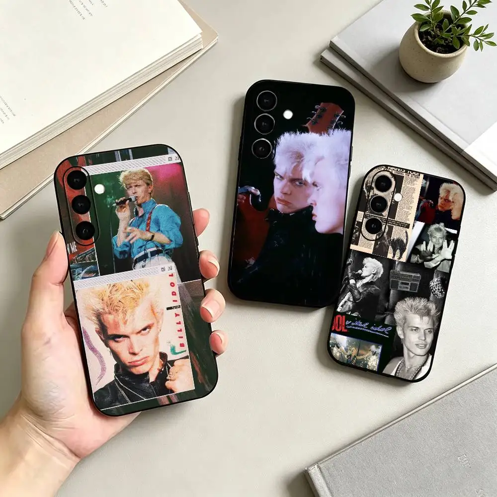 Fashion Billy Idol Classic Singer Fashion Phone Case For Samsung Galaxy A73,A72,A71,A70,A53,A52,A51,Others Soft Black Cover