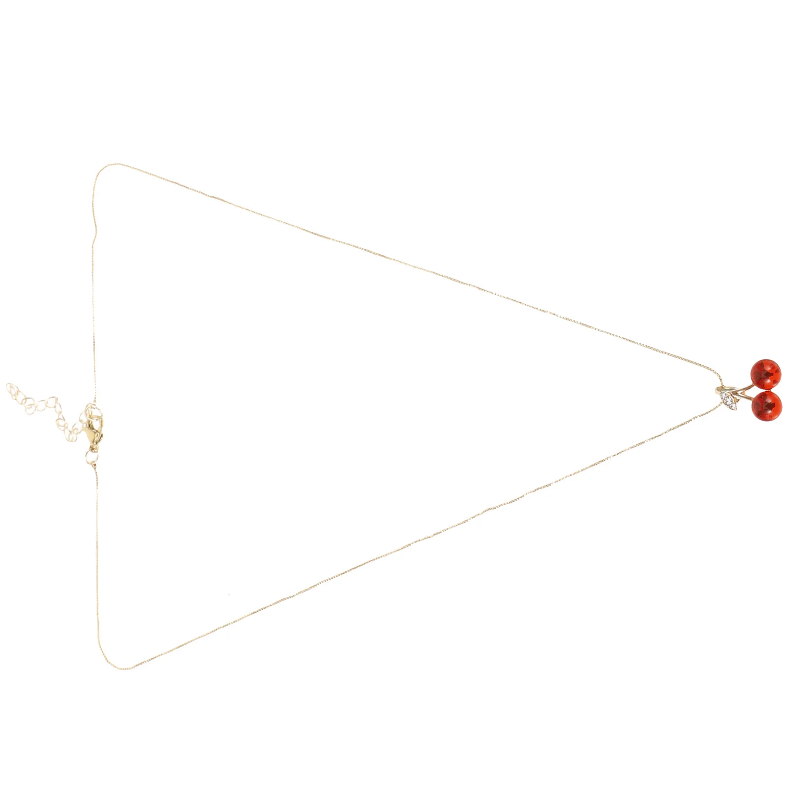

Cherry Necklace Exquisite Statement Pendant Necklace Elegant Neck Jewelry for Women Summer Stylish Necklaces for Women