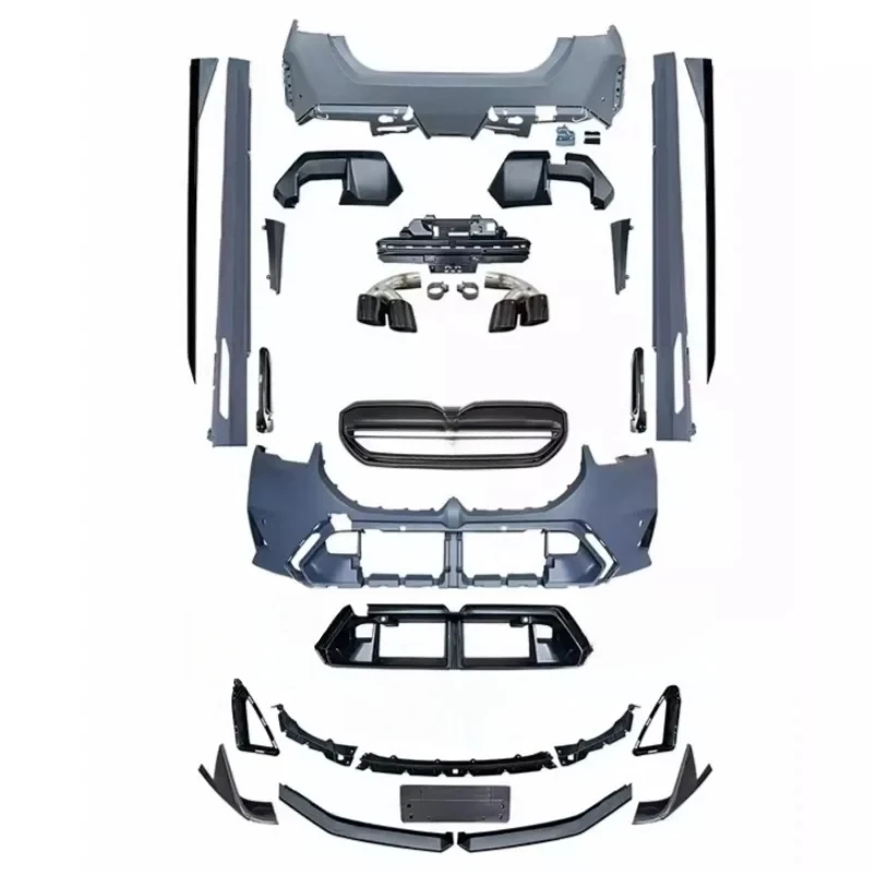 High Quality M5 Style Unpainted Body Kit Front Rear Bumper Lip Side Skirt Grille Tail Throat For BMW 5 Series G60 G68 2024-2026