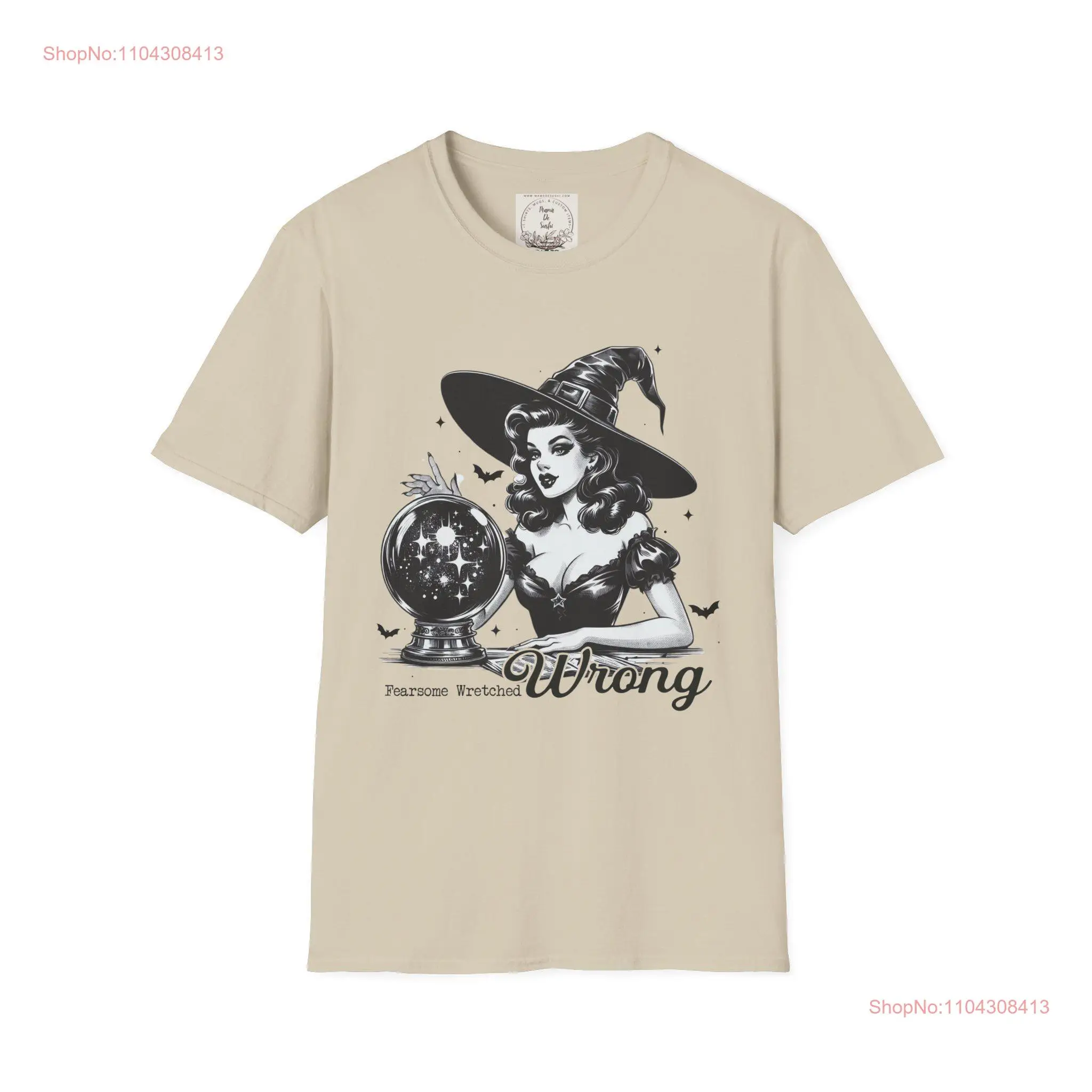 Fearsome Wretched Wrong Witch MamaDeSushi Softstyle T Shirt long or short sleeves