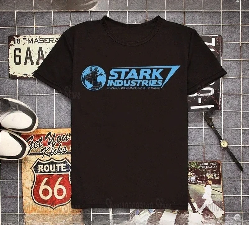 

Stark Industries Graphic T-Shirt, Unisex Summer Casual Fashion Tee, Cool Cotton Short Sleeve Tops For Men Women