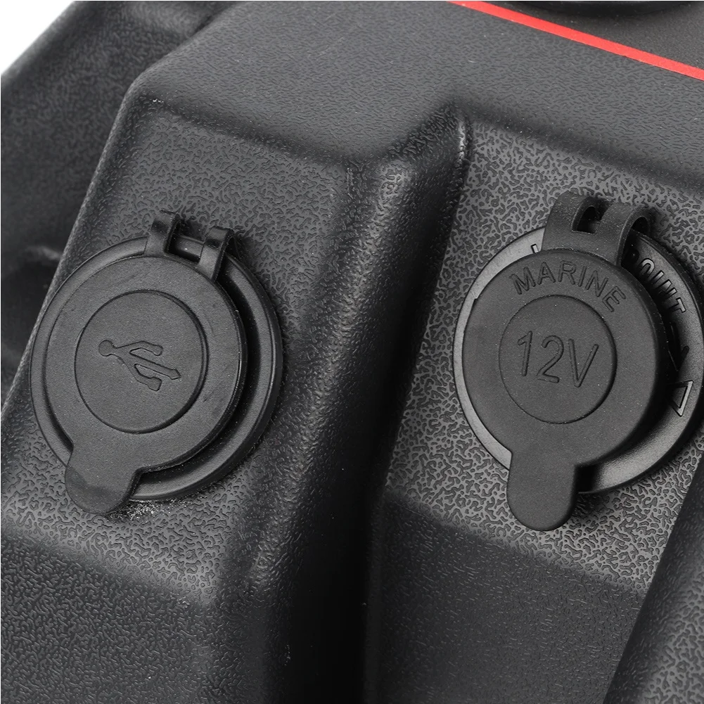 Plastic Minnkota Trolling Motor Power Center Station Battery Box USB &amp 12V  Port Minnkota Trolling Battery Box