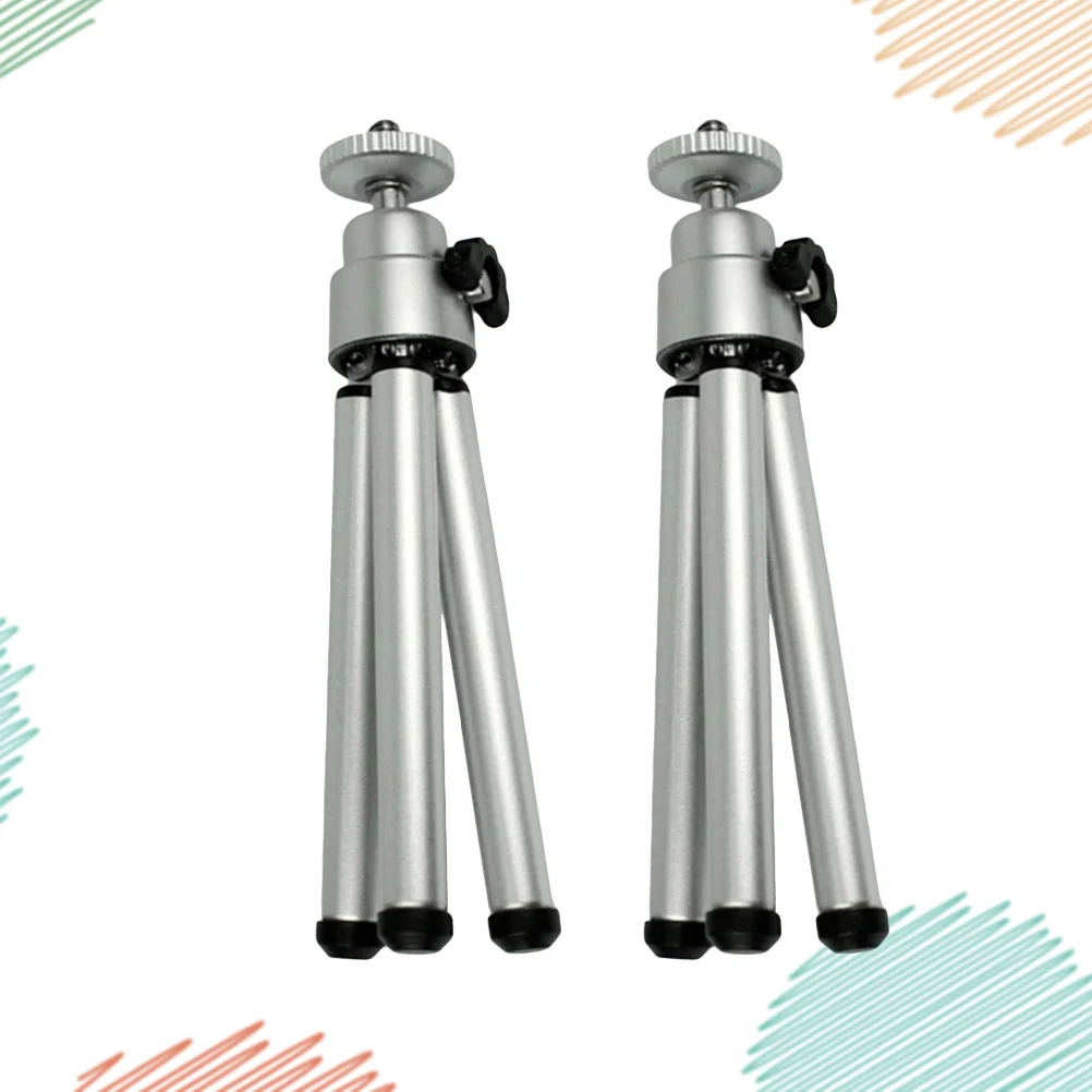 

2Pcs Smartphone Self-Timer Rod Mini Tripod Portable Flexible Aluminum Alloy Phone Holder Stand Compatible for Most Phones