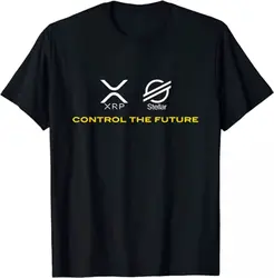 Cryptocurrency t-shirt XRP XLM Coin Control the Future T-Shirt