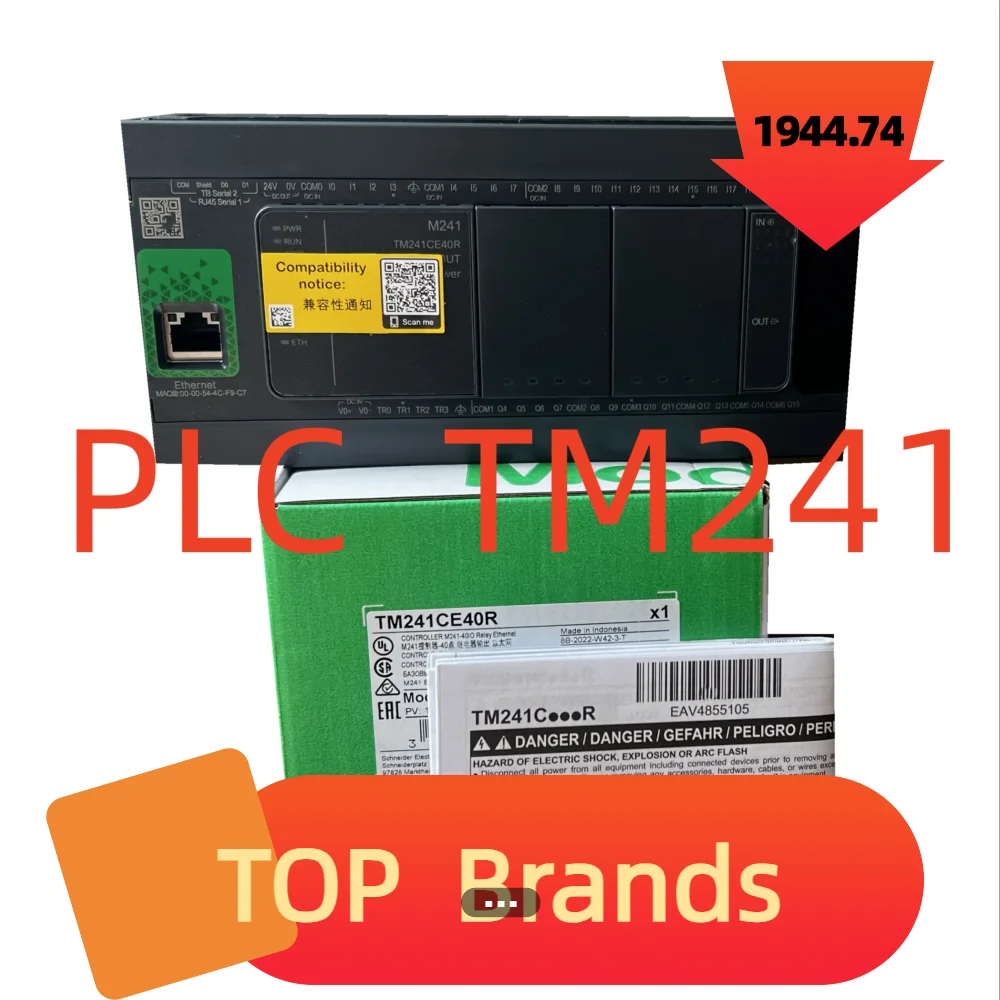 

TM241CEC24T TM241CEC24U TM241CE40R TM241CE40T TM241CE40U TM241CE24R TM241CE24T TM241CE24U PLC NEW Original