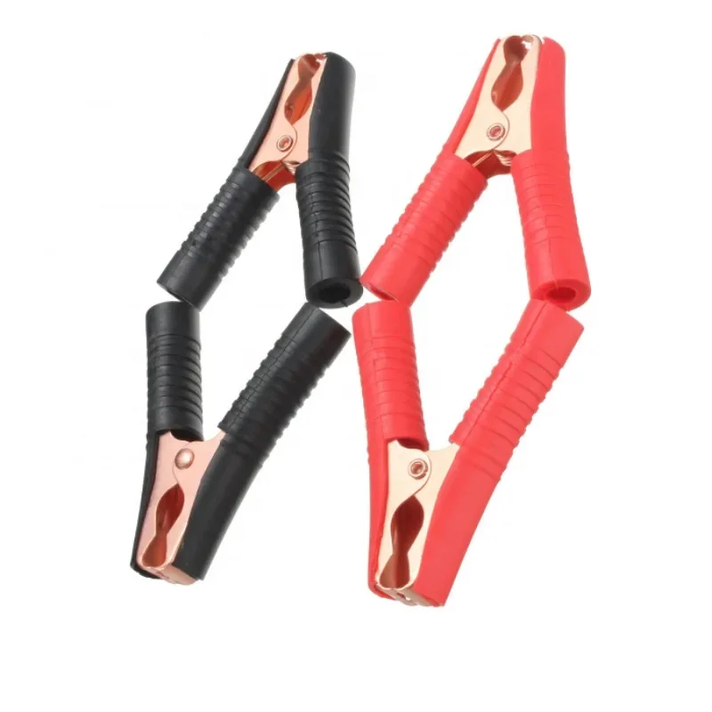 

5pcs Car Battery Clamps Alligator Clips Crocodile Clip Red Black Positive Negative length Red Black