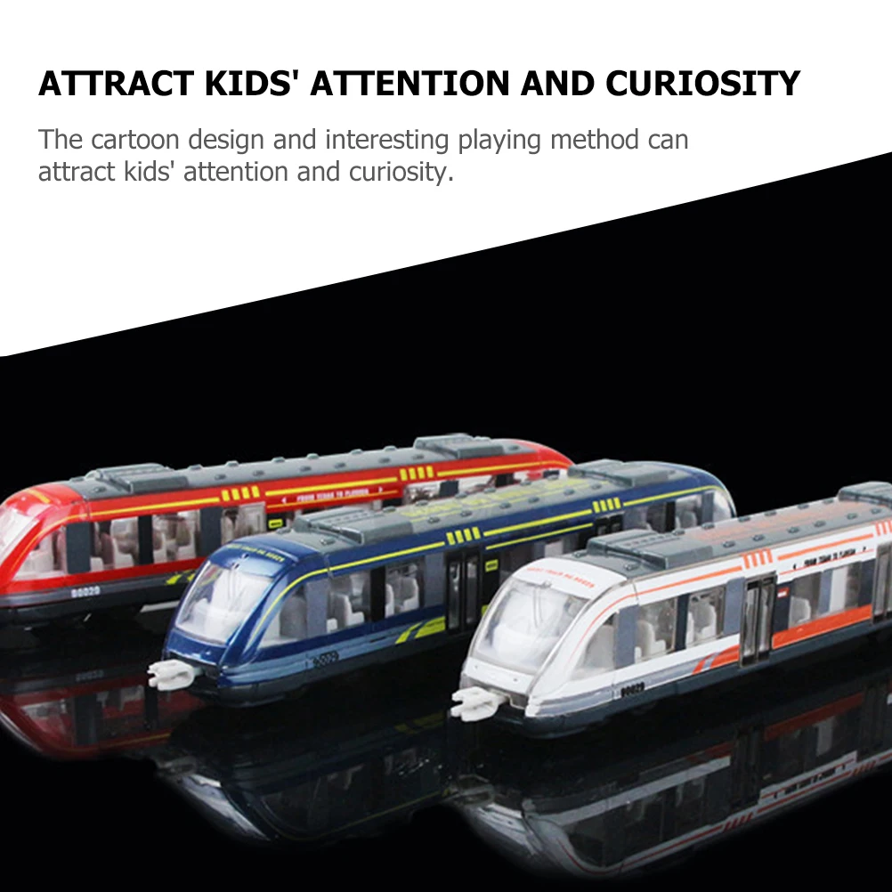 

3pcs Electric Set High-Grade Alloy Simulation Train Tracks For Kids 3-5 4-7 Toddler Train Non-Remote Control Vehicle Playset