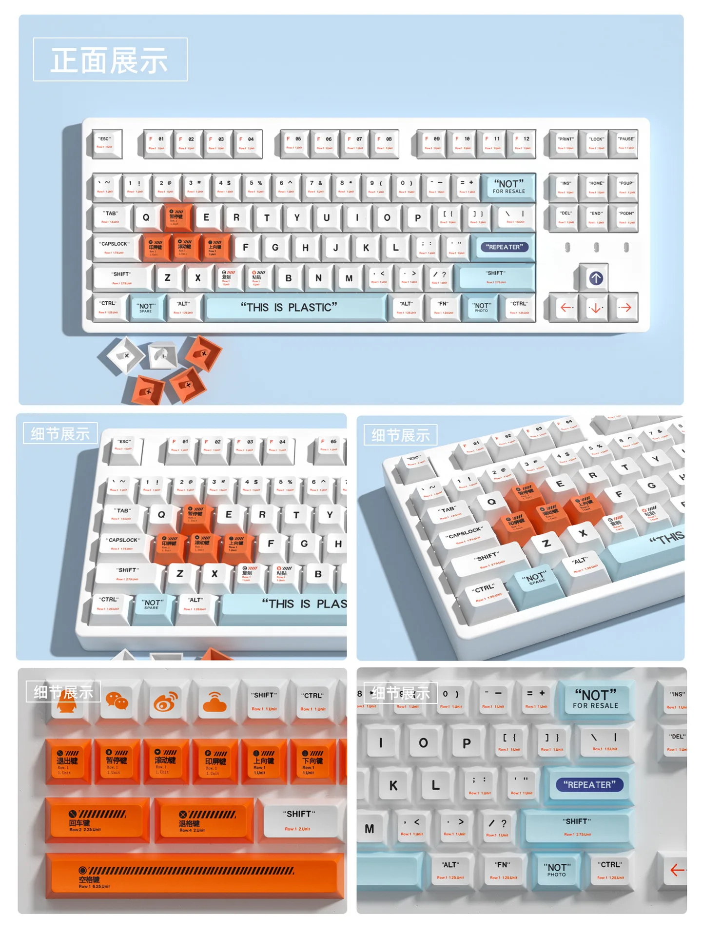 Tutup kunci mata-mata tema tombol keyboard mekanis set lengkap XDA tinggi PBT bahan topi kunci kepribadian sublimasi termal