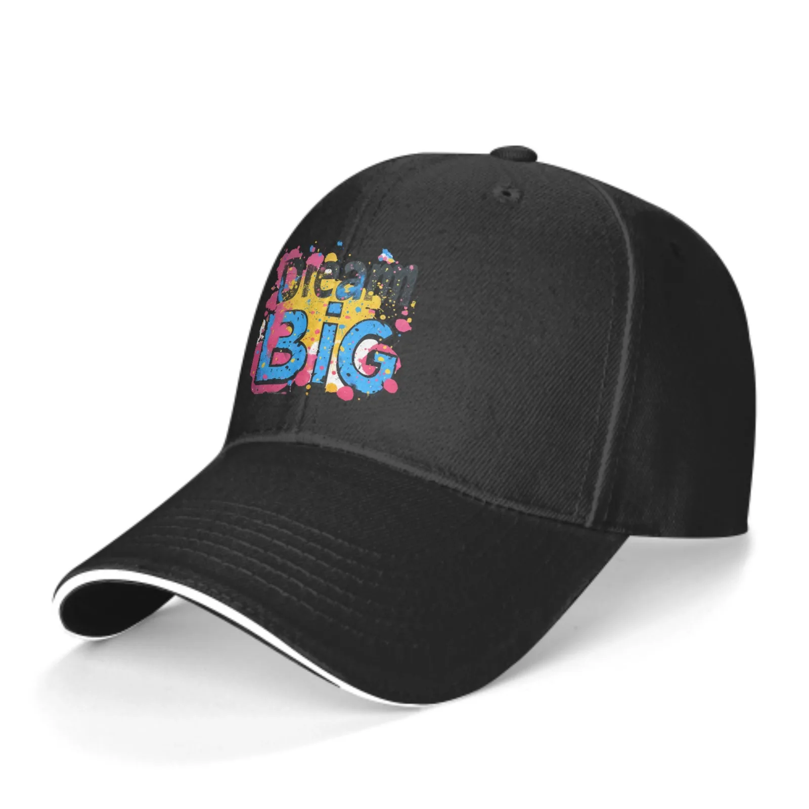 

Graffiti Dream Big Baseball Cap Sandwich Duck Tongue Hat Spring Summer for Men Women Fashion Daily Sports Travel