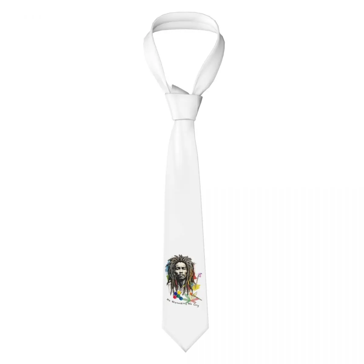 Bob Marley In Sketch Cravatta da uomo in poliestere di seta 8 cm Cravatte Accessori per feste Cravatta Gravatas classiche