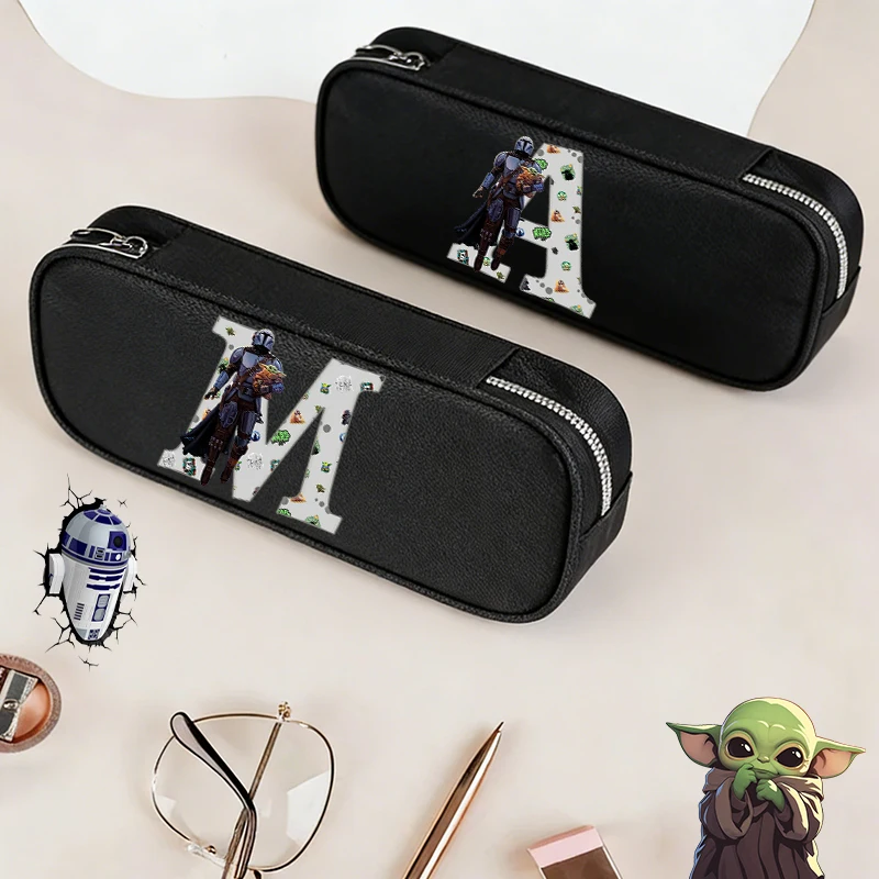 

Cute Starwared Boy Girl Student Pencil Case New Vogue Letter Anime Movie Print Kid Pencil Bag Back School Stationery Storage Bag