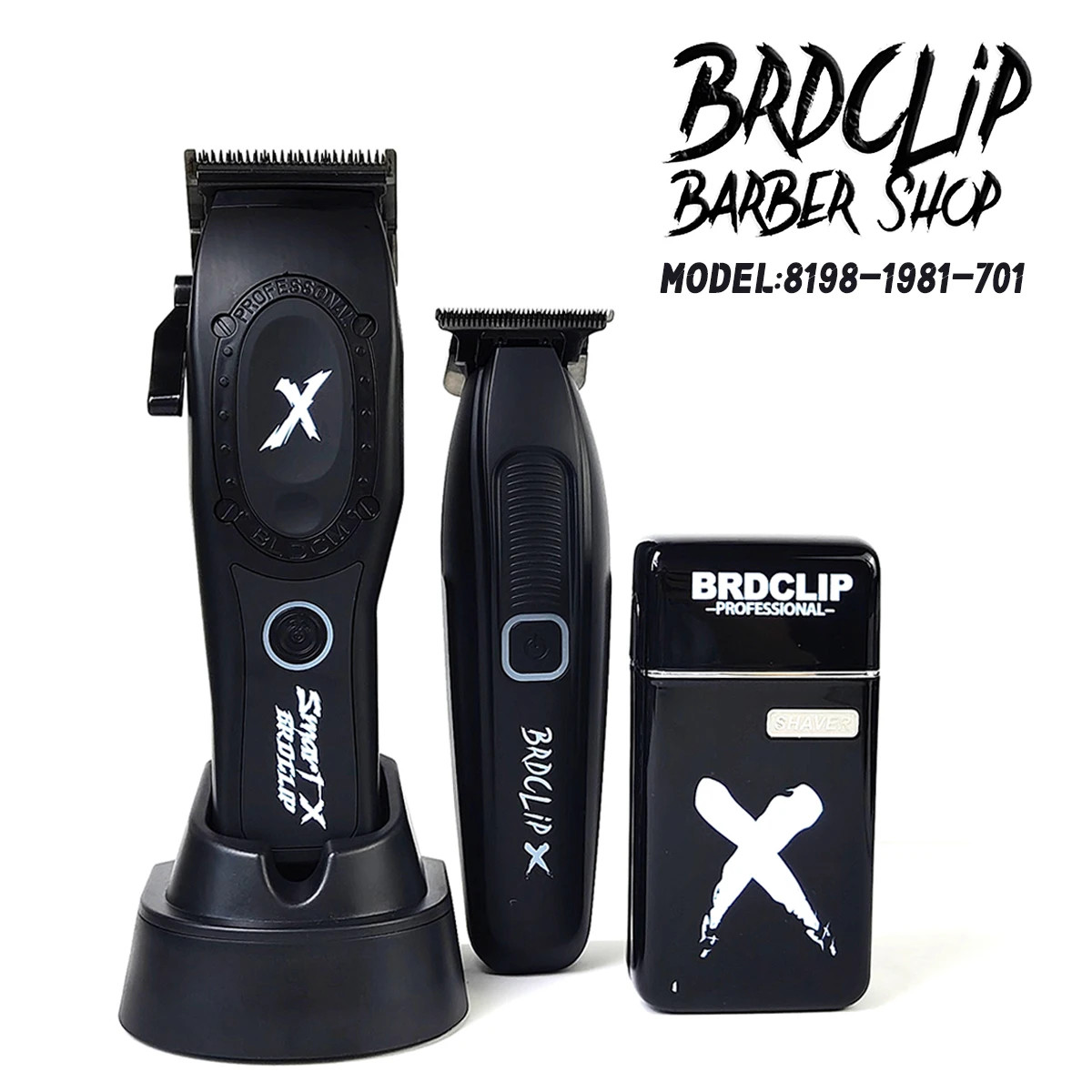 

3pc Professional BRDCLIP 81981 1981 701 Hair Clippers Hair Trimmer DLC Blade BRD999 9000PRM Barber Electric Shaver Men Barber