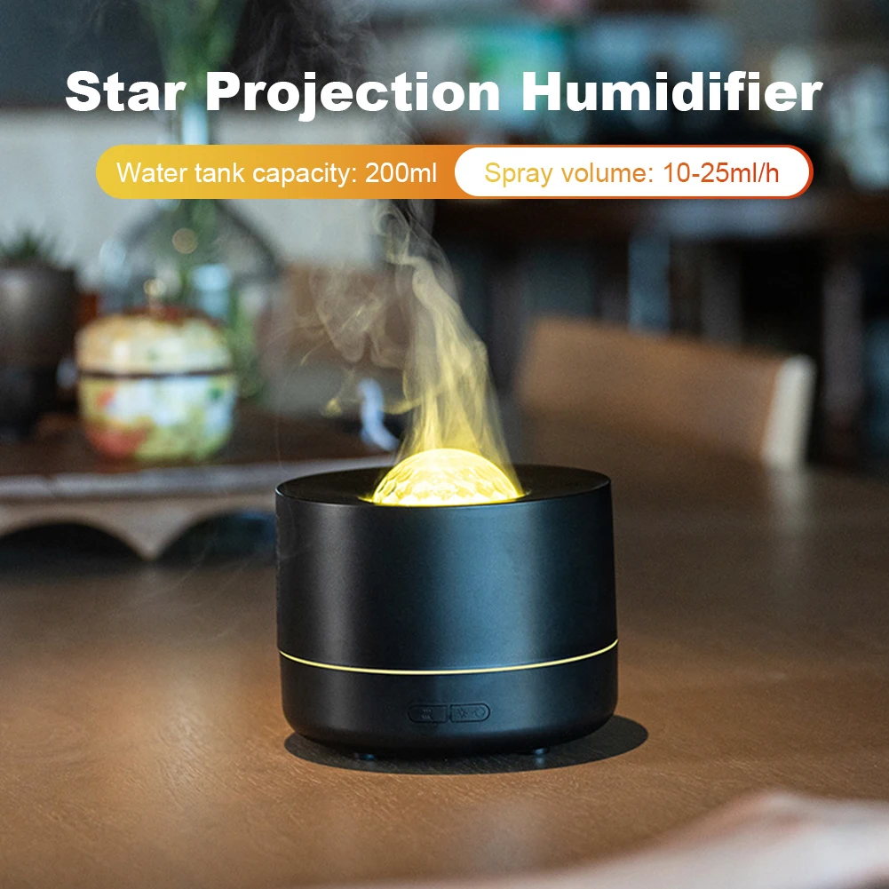 Proyector de estrellas Humidificador de niebla fría Difusor de aromaterapia Difusor de aire Humidificador para dormitorio