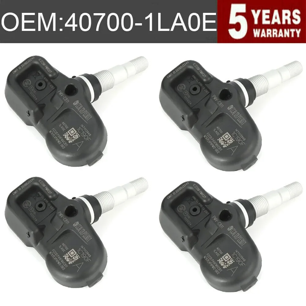 

Set of 4 OEM 40700-1LA0E TPMS Tire Pressure Sensor Monitor Fits Nissan Infiniti