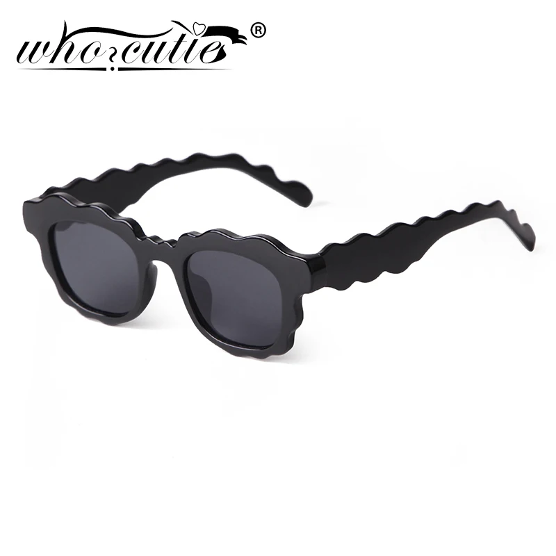 女性のための小さな流行の丸いサングラス、不規則なフレームのサングラス、Leopardブラウンレンズシェード、女性の眼鏡、uv400