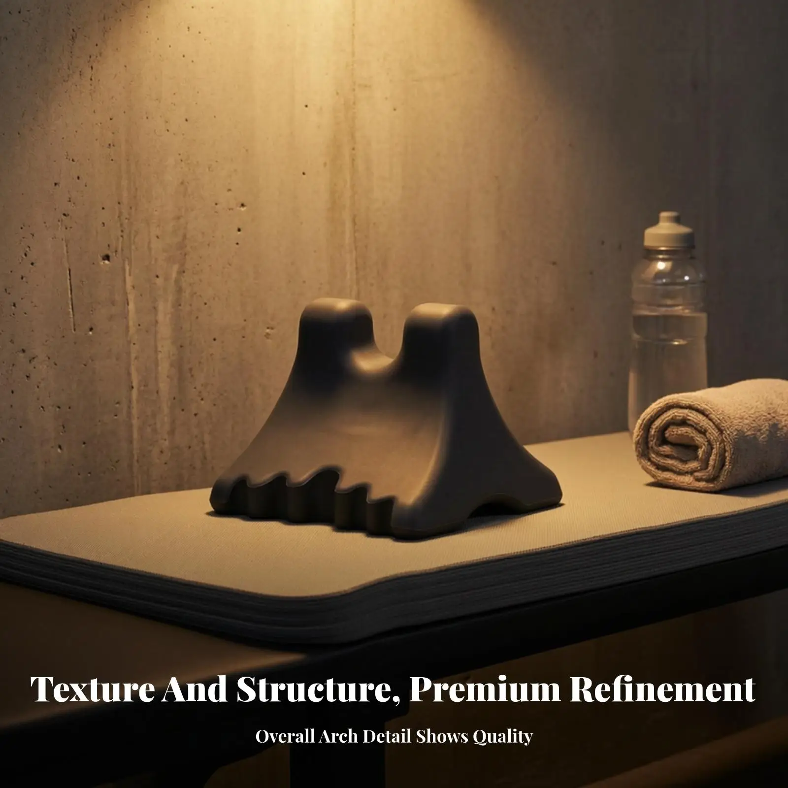 Compact Silicone Muscle Massage Tool for Deep Localized Support in Floor Based Recovery Stretching Routine