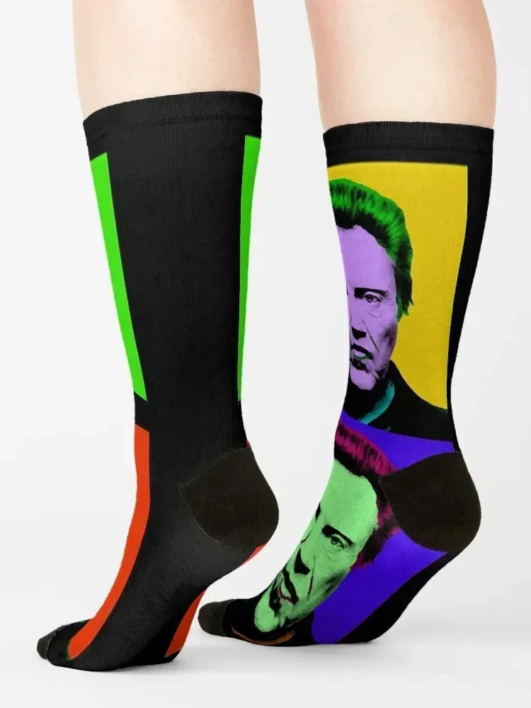 Gifts For Women Christopher Walken Goes Warhol Socks sheer soccer anti-slip anime set Socks Woman Men's