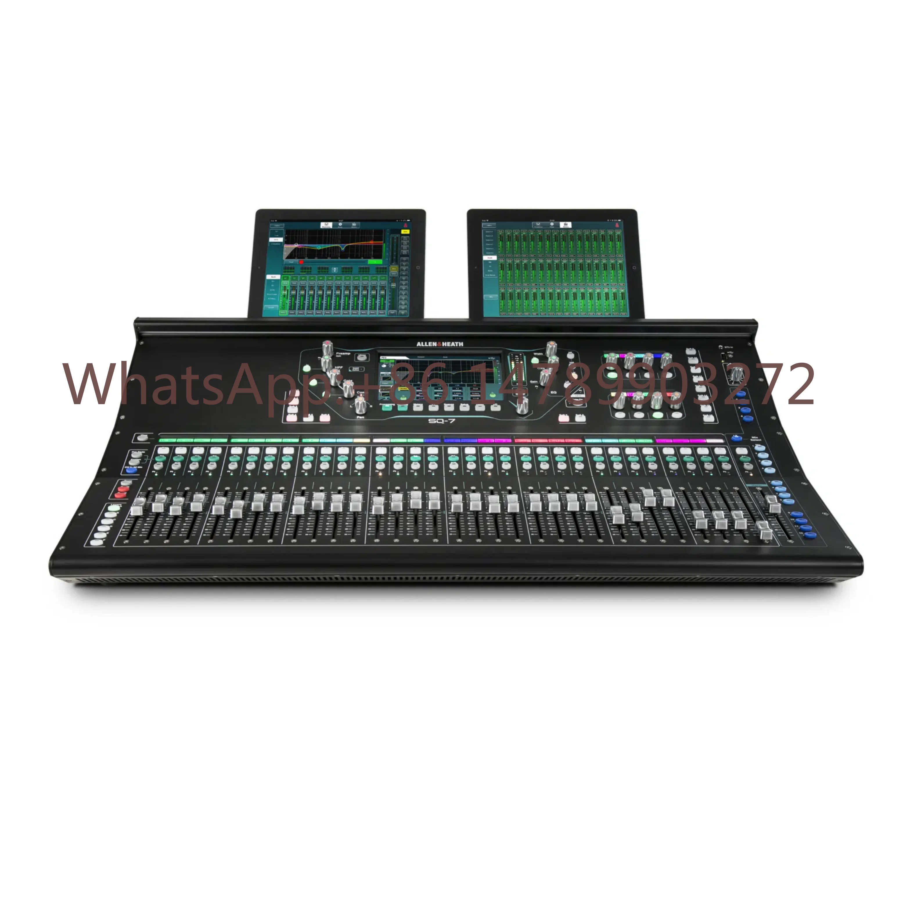 Mixer Digital Allen & Heath SQ-7 de 48 Canais, Novo Padrão Compacto, Montável em Rack, para Som ao Vivo e Instalação AV