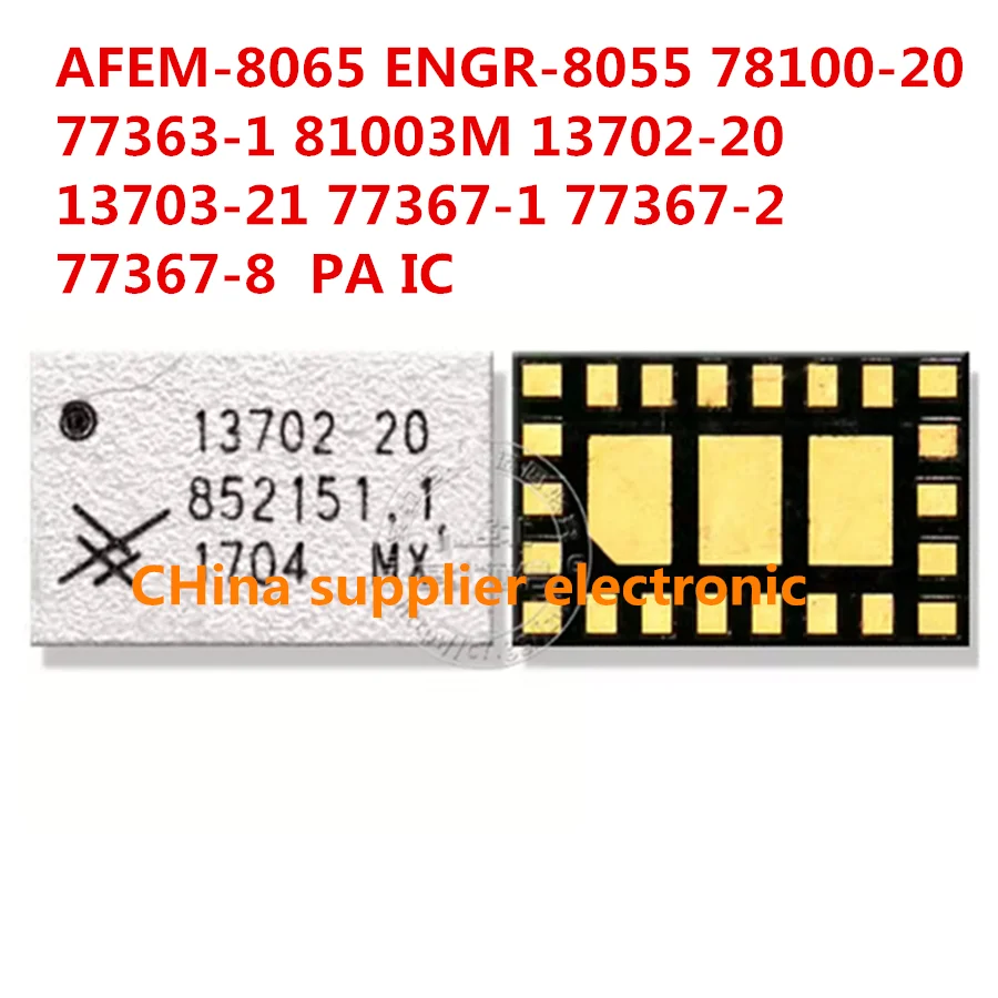 5pcs For iPhone 7G 7P  AFEM-8065 ENGR-8055 78100-20 77363-1 81003M 13702-20 13703-21 77367-1 77367-2 77367-8  Power amplifier IC