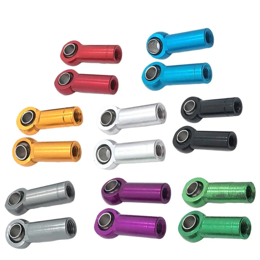 

Metal RC Linkage Rod End Tie Rod End Joint Articulated Bearing End Upgrade Parts /12 RC Car Universal Replacement