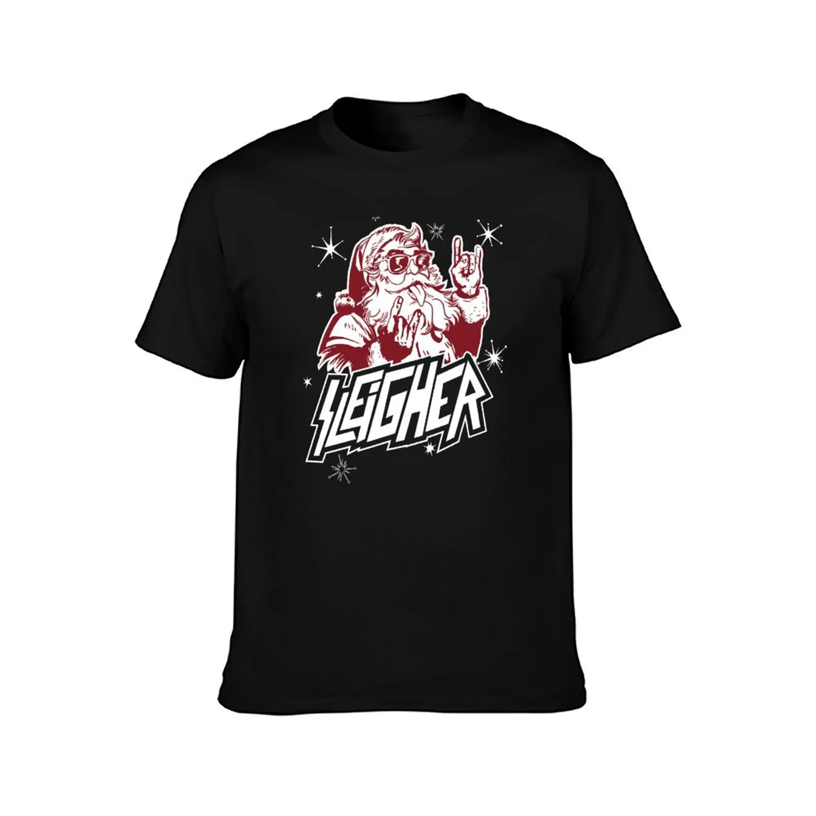 Sleigher Santa T-Shirt mens graphic t shirts T-Shirt