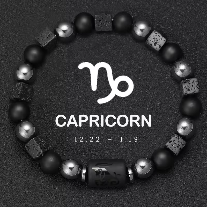 12 Zodiac Bracelets Natural Stone Cancer Virgo Leo Libra Bracelet Couples Friendship Gifts Bracelets jewelry pulsera hombre - Image 15